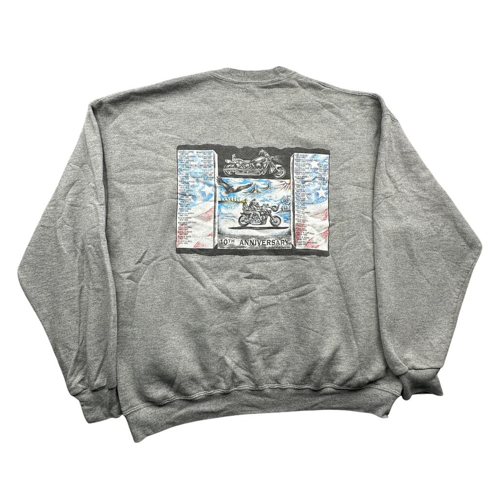 Vintage 2003 Bikers Memorial 10th Anniversary Bike Week Sweatshirt XL Graphic